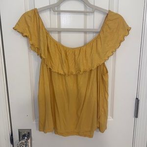 Yellow, Off the Shoulder Top